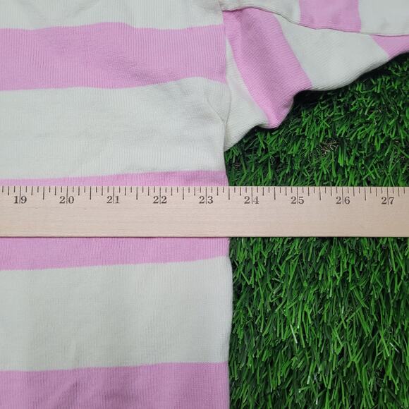 Vintage Y2K Columbiaknit Rugby Shirt Mens XL USA Made Pink Stripe Preppy Ivy - Picture 5 of 10
